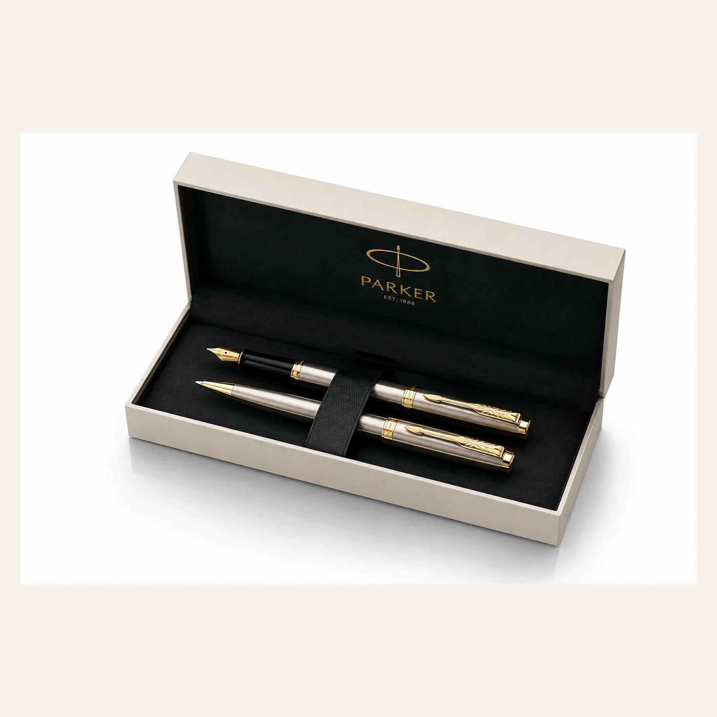 Silver & Black Executive Writing Set