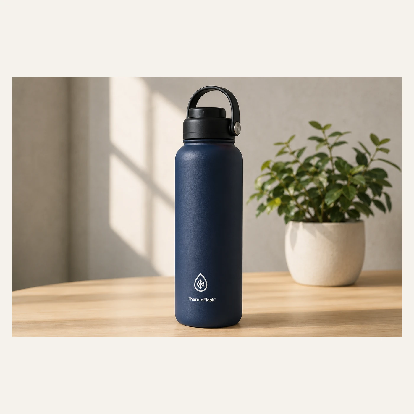 Navy Tall Insulated Bottle